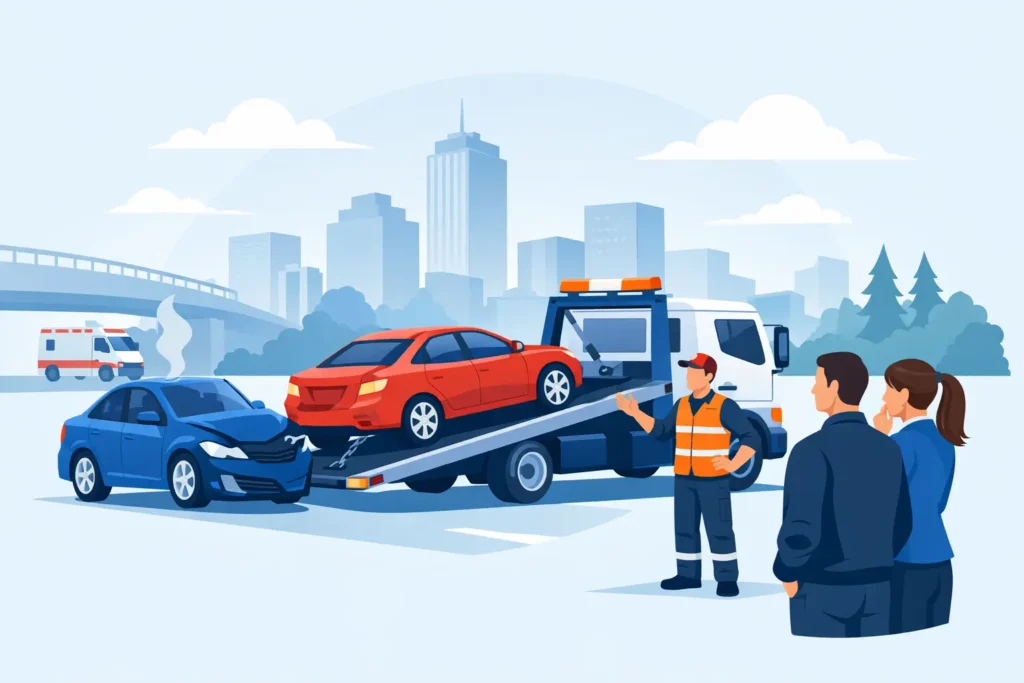 Accident Towing Service Edmonton: What to Do